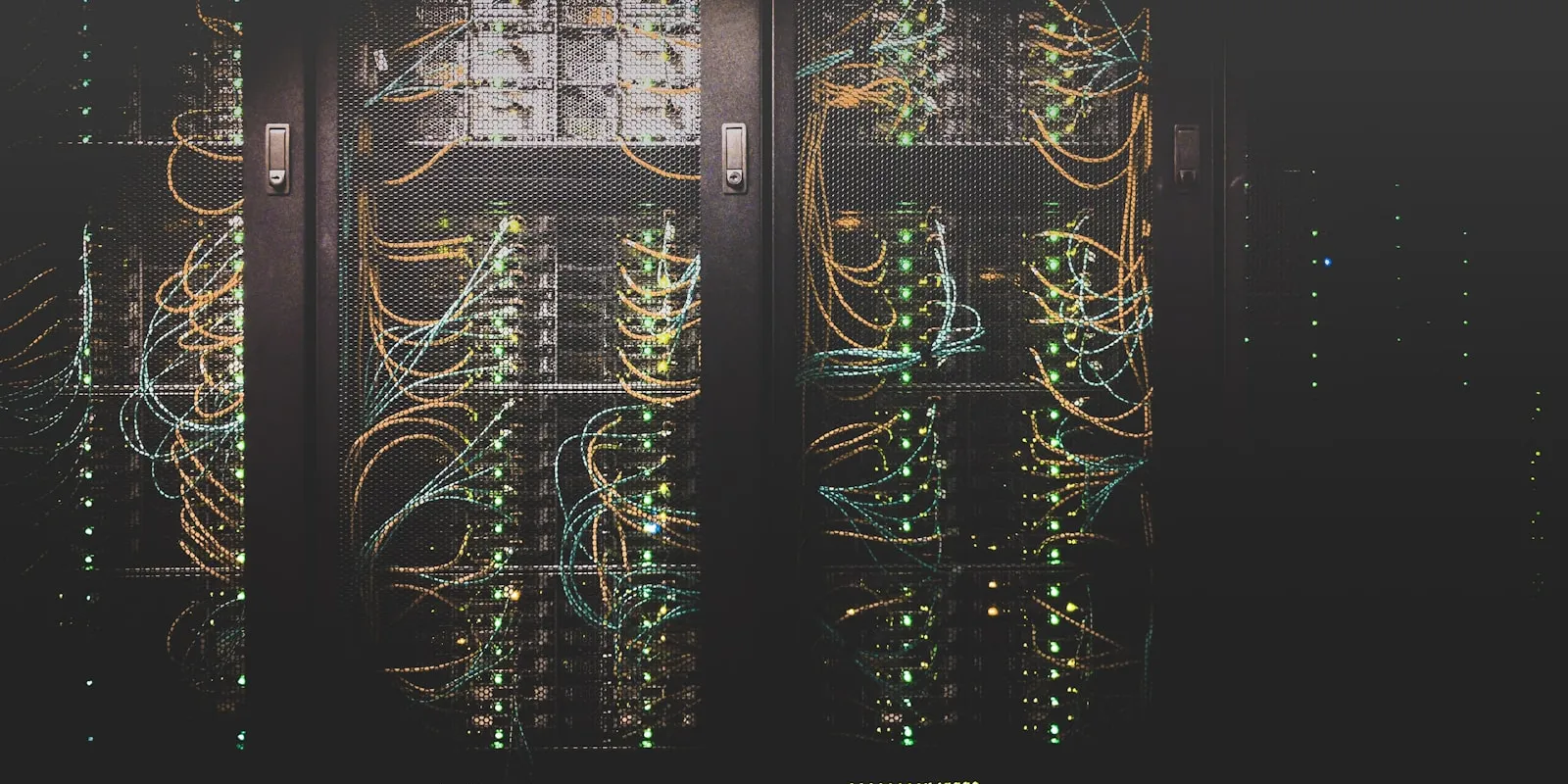 Network equipment with connected cables